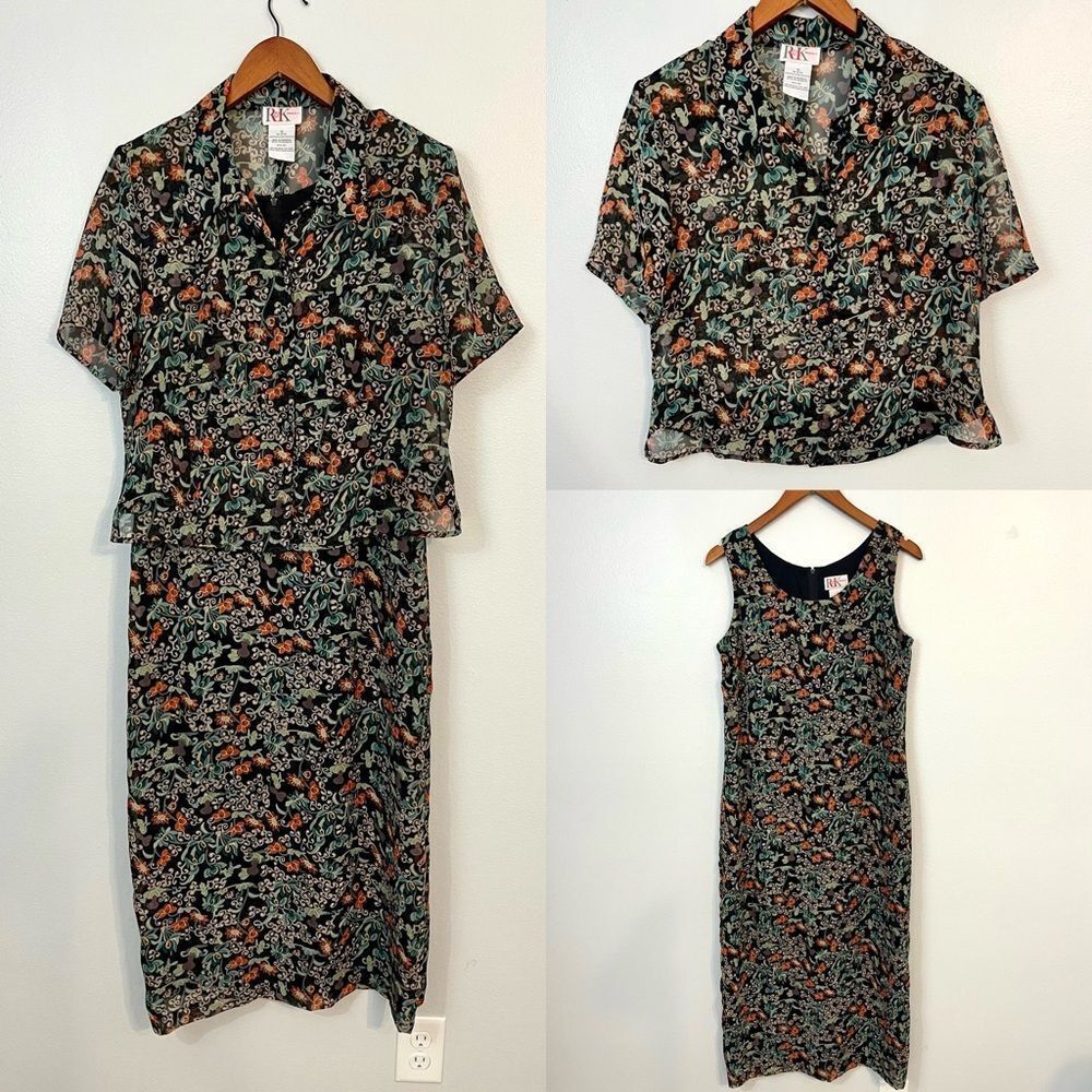 R & K Originals‎ 2-Piece Midi Dress